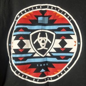 Ariat American Orginal Buckle Exclusive Black TShirt Men's Size XL Fast Shipping